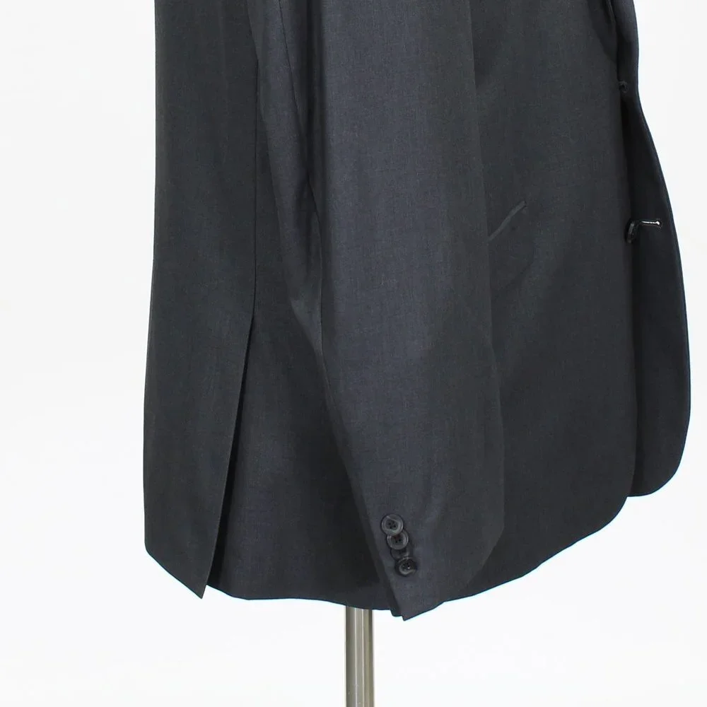 Kenneth Cole 46L Gray Solid 2-Button Sport Coat Blazer Jacket V354 - Picture 6 of 11